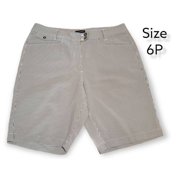 Golf America Womens Gray Striped Shorts - Size 6P - Picture 7 of 7